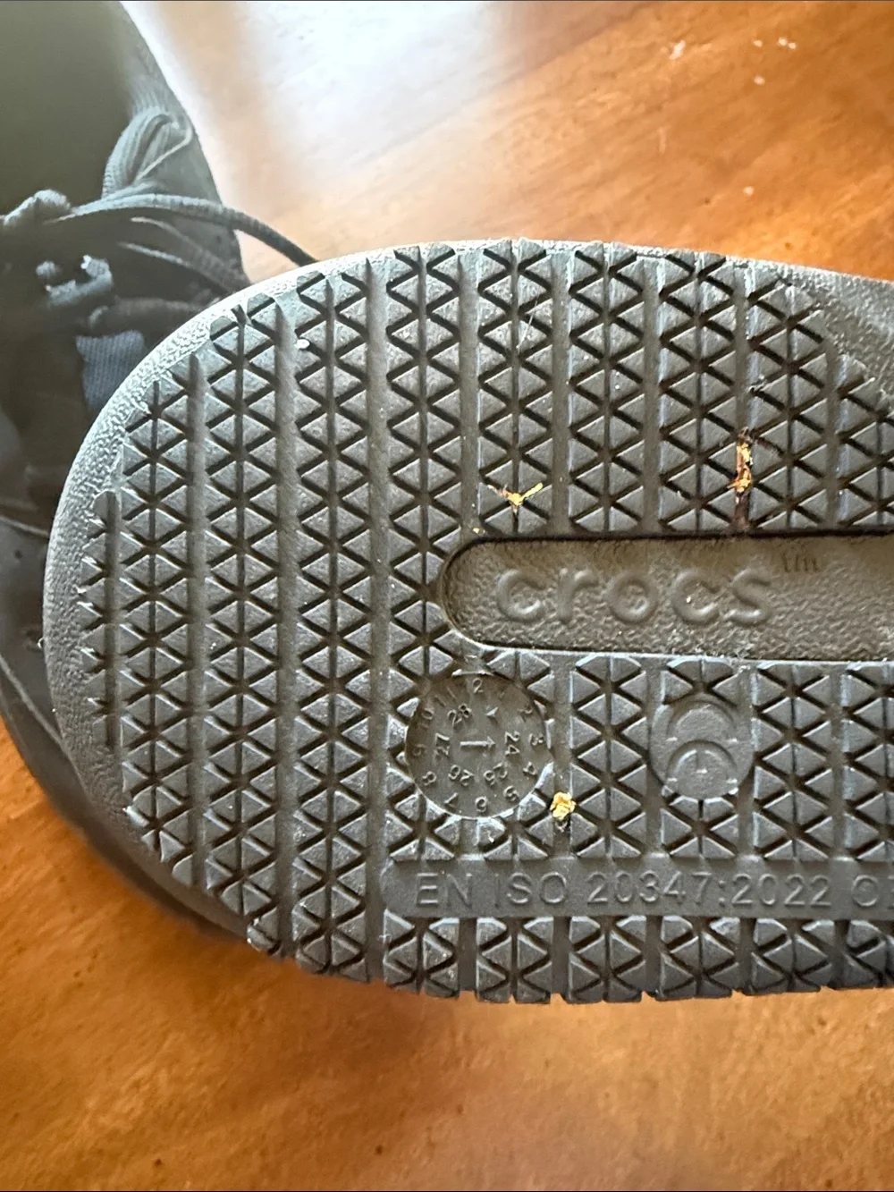CROCS LiteRide Men's All-Black Lace-Up Athletic Sneakers